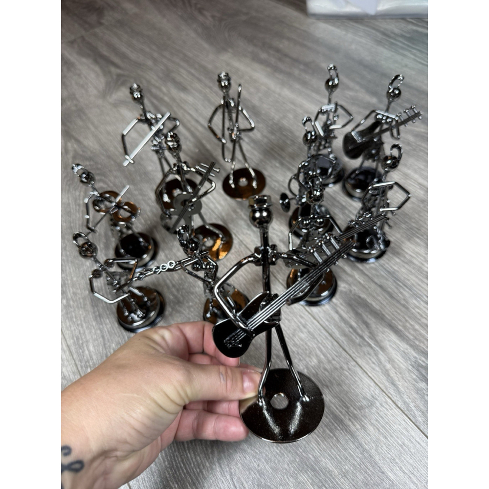 12 Piece Little Iron Art Musician Creative Men Women Music Band Home Office Desk